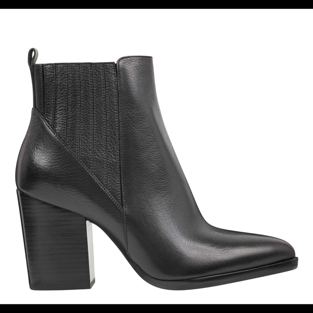 Marc Fisher Alva Pointy Toe Leather Bootie